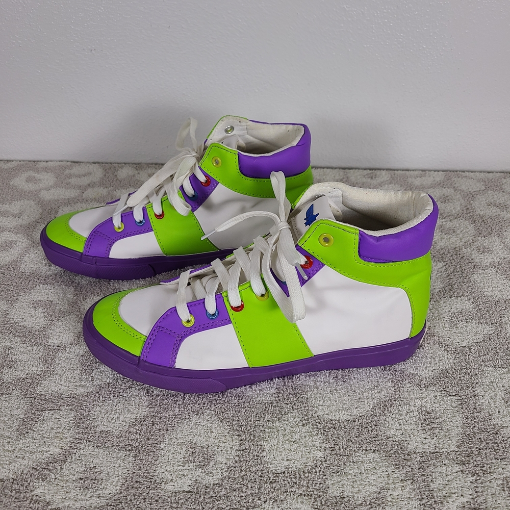 Toy Story 4 BUZZ LIGHTYEAR Disney Pixar High Top Non-Leather Men’s Size 8 Shoes - Picture 2 of 7